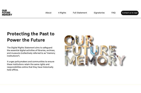 Protecting the Past to Power the Future: Internet Archive Europe Launches the Our Future Memory Campaign